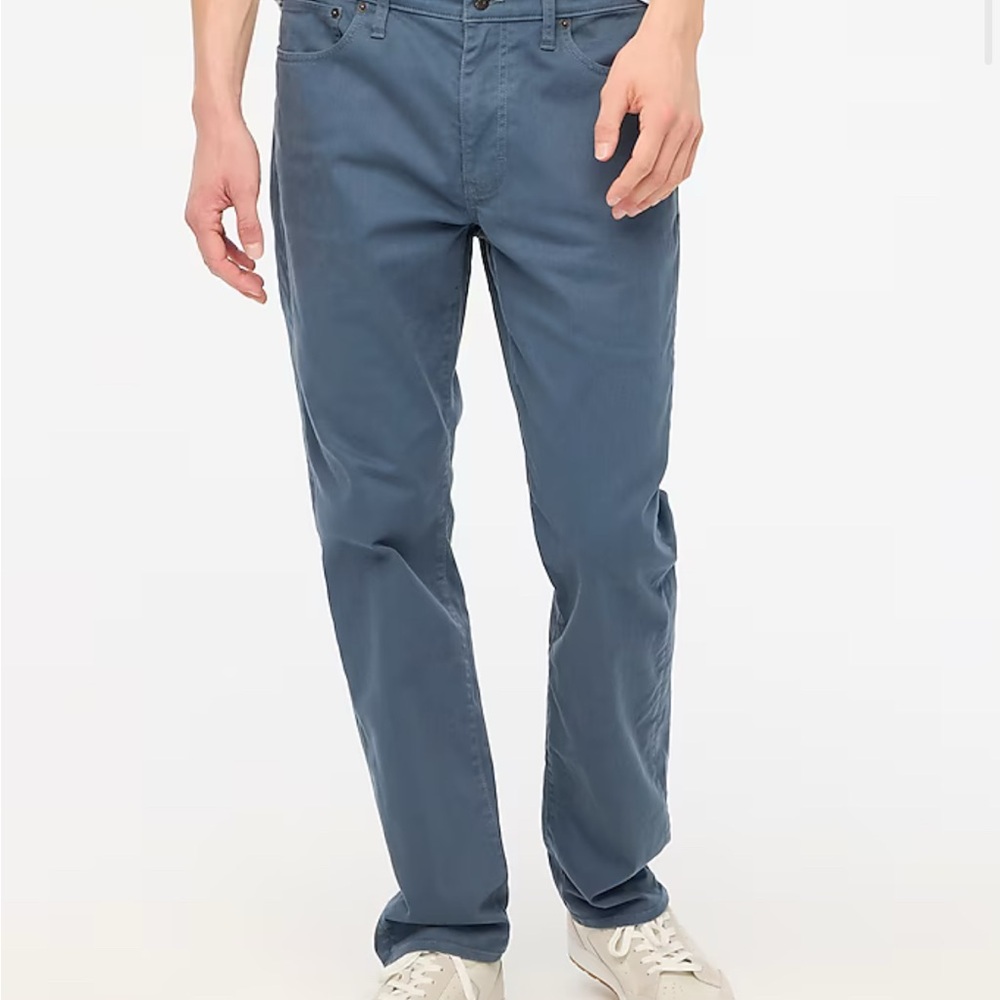 J Crew slim-fit garment-dyed five-pocket pant
